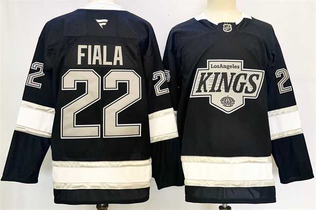 Men%27s Los Angeles Kings #22 Kevin Fiala Black 2024-25 Home Stitched Hockey Jersey->florida panthers->NHL Jersey